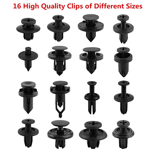 Car Push Retainer Clips 750pcs with 16 Popular Push Pins for Auto Parts - Sizes - Blue Fastener Remover Tool for Toyota, GM, Ford, Honda, Acura, Chrysler - size: Car Clips 751PCS-Blue