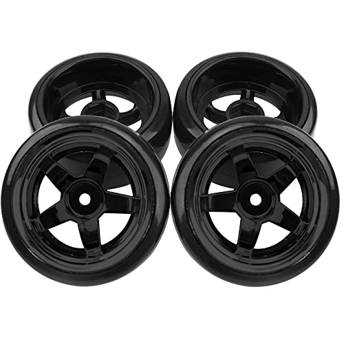 1/10 RC Hard Plastic Drift Tires & Wheel Rims 12mm Hex 10-Spoke & 1/10 RC Drift Tire Hard Plastic Tires & 12mm Hex Hub Wheel Rims