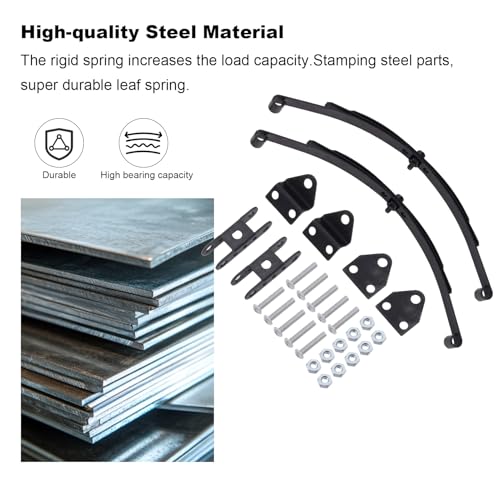 Hobbypark Stiff Leaf Spring Suspension Steel Bar Kit for 1/10 RC Rock Crawler RC4WD D90 Parts (2 Kits)