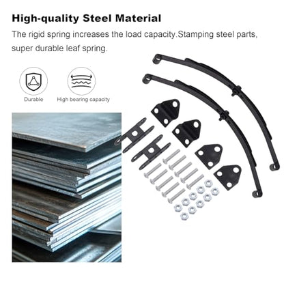 Hobbypark Stiff Leaf Spring Suspension Steel Bar Kit for 1/10 RC Rock Crawler RC4WD D90 Parts (2 Kits)
