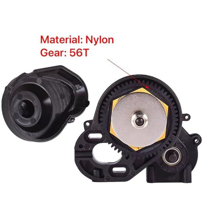RC Car Parts for Axial for SCX10 II 90046 Complete Gearbox Transmission Gears Set 1/10 RC Crawler Car Upgrades Part 3.17mm Motor Shaft Replacement(Black) - color: Black