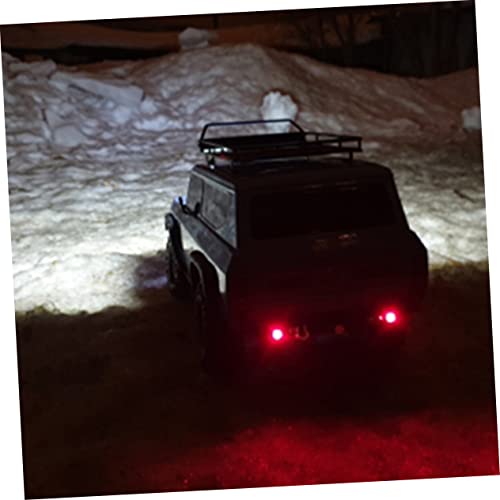 Mobestech Car Roof Luggage Holder Rack Led Light for Crawler Storage Shelf for Outdoor Adventures and Simulation Accessories
