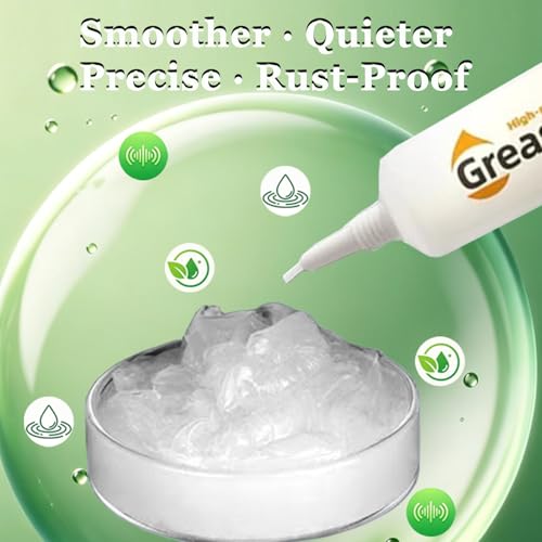 5-Pack 3D Printer Parts Lubricant Optical Axis Grease Gear Grease | Guide Grease, For Bambu Lab X1 X1C P1P P1S A1 Mini, Kobra 2 Series, Neptune 4, Ender 3 V3 KE/Ender 3 V3/CR10-SE