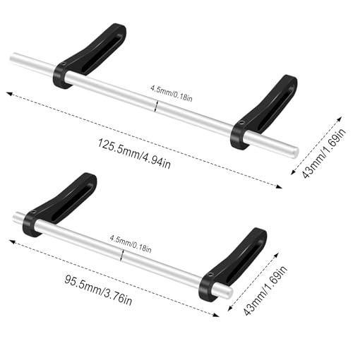 OGRC Adjustable 1/10 RC Bumper Mount Aluminum Alloy Front & Rear Bumper for TRX4 TRX6 Axial SCX10 Element Enduro Gen7 Gen8 1/10 RC Crawler Car (Black) - color: Black
