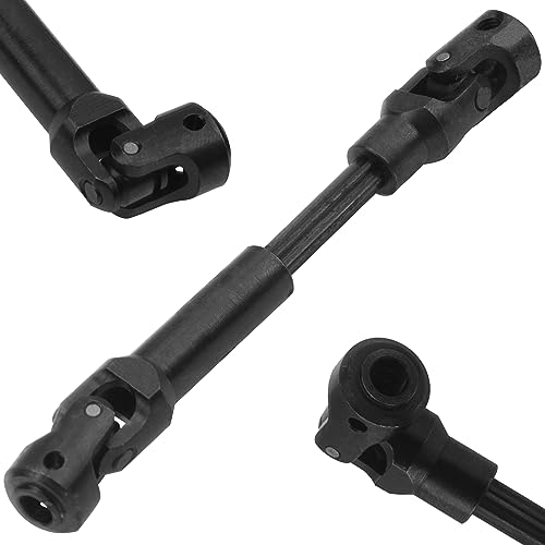 2Pcs Vgoohobby Universal Drive Shaft RC Crawler Driveshaft Compatible with Traxxas TRX4 Axial SCX10 AXI03007 Redcat Gen7 RC4WD D90 TF2 1/10 RC Crawler Car (Black,84-102mm) - color: Black, size: 84-102mm
