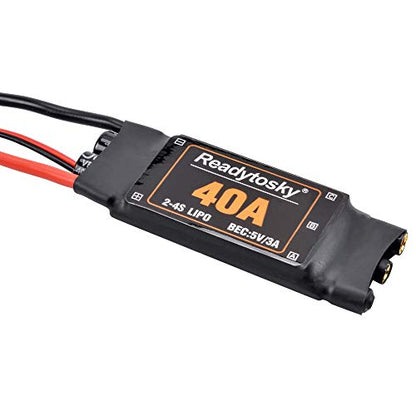 Readytosky 2-4S 40A Brushless ESC Electronic Speed Controller 5V/3A BEC | For F450 450mm S500 ZD550 RC Helicopter Quadcopter(4PCS)