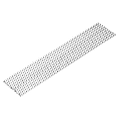 MECCANIXITY 10pcs 3mmx150mm Toys Shaft Round Rod Axles Drive Shaft Iron Shaft for DIY RC Car Truck Boat Helicopter Model Part, Silver - size: 3mmx150mm
