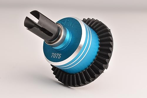 GPM Upgrades Aluminium 7075 Front/Middle/Rear Diff Case 1/10 4Wd XV-02 Pro Chassis（58707）/TT02/Rc Tt02D Drift Spec Chassis（58584） RC Car (Sky Blue) - color: Sky Blue