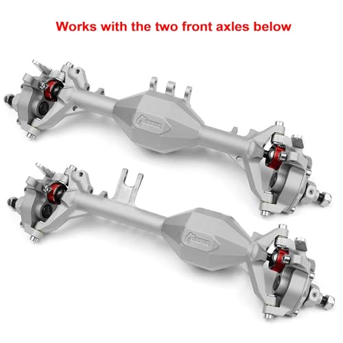 Machined Brass Portal Knuckle Weights - Low Offset for Vanquish Currie Portal F9 SCX10-II and VS4-10 Ultra Offset Front Axle - 128g Each, Low Center of Gravity Upgrade