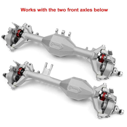 Machined Brass Portal Knuckle Weights - Low Offset for Vanquish Currie Portal F9 SCX10-II and VS4-10 Ultra Offset Front Axle - 128g Each, Low Center of Gravity Upgrade
