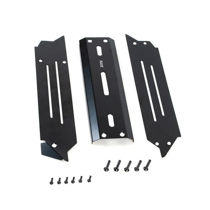 KYX Racing Stainless Steel Black Protector Chassis Guard Plate Axle Guard Upgrades Parts Accessories for 1/10 RC Crawler Car Traxxas 1/10 Maxx V2 WideMaxx
