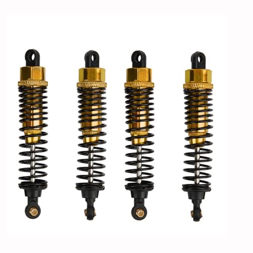 New 4pcs 68mm/98mm /108mm Aluminum Shocks Absorbers Damper for HSP HPI 1/10 Scale RC Car On-Road Monster Truck Off Road Buggy(Golden 98mm) - color: Golden 98mm