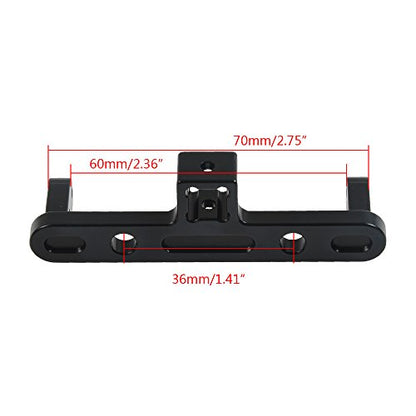 CNC Aluminum Adjustable Drop Trailer Hitch Receiver for Axial Wraith SCX10 SCX10-II 1/10th RC Crawler Car