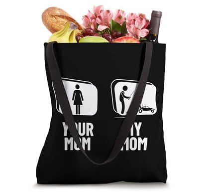 Remote Control Racing Your Mom My Mom Daughter Funny RC Cars Tote Bag