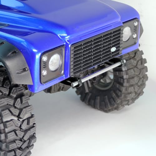 OGRC Adjustable 1/10 RC Bumper Mount Aluminum Alloy Front & Rear Bumper for TRX4 TRX6 Axial SCX10 Element Enduro Gen7 Gen8 1/10 RC Crawler Car (Black) - color: Black