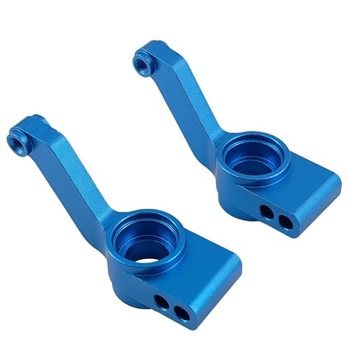 Aluminum Rear Axle Carriers for Slash Stampede Rustler 4X4 4WD (Blue) | 1/10,Rear Knuckles,Stub Axle Hubs,1952,CNC Machined,Heavy Duty,High Strength,Precision Fit,Wear Resistant,RC Upgrade - color: Blue