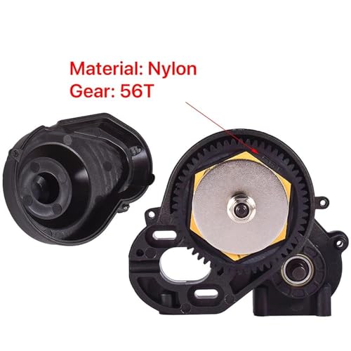 Rc Replacement Parts for Axial for SCX10 SCX10 II 90046 Complete Gearbox Transmission Gears Set 1/10 RC Crawler Car Upgrades Part 3.17mm Motor Shaft Replacement(Black) - color: Black