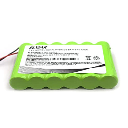 (2-Pack) 7.2V 2000mAh Ni-MH Battery for DSC 3G4000, LE4000 | Fits 3G4000-BATT and 6PH-H-AA2200-S-J26 compatible cellular communicator systems; rechargeable replacement battery pack.