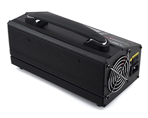 Venom Commercial Series Pro Power HD - 2S-6S 1200W (600Wx2) LiPo/LiHV RC Battery Charger - LCD Display, Simultaneous Charge with 2 Connectors - Compact & Elegant Design