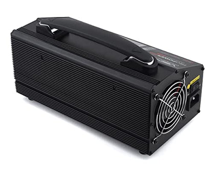 Venom Commercial Series Pro Power HD - 2S-6S 1200W (600Wx2) LiPo/LiHV RC Battery Charger - LCD Display, Simultaneous Charge with 2 Connectors - Compact & Elegant Design