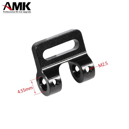 AMK Aluminum Modular Fairlead 4.5mm Tube for Tow Winch Rope 1/10 Scale Bumper Mount Accessories for RC Crawler Axial SCX10 Element Enduro Gen7 Gen8 TRX6 TRX4 Upgrades (Black) - color: Black