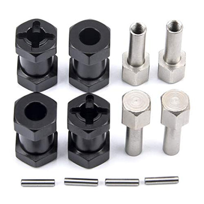 12mm Wheel Hex Hub 20mm Extension Hex Drive Adapter | For 1/10 RC Crawler, SCX10 D90, 4PCS - style: 20mm
