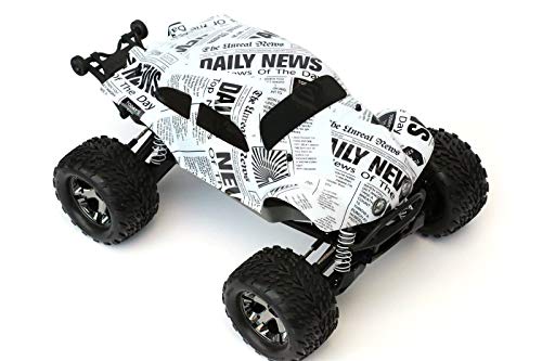 SummitLink Compatible Custom Body Newspaper Style Replacement for 1/10 Scale RC Car or Truck (Truck not Included) STB-N-01