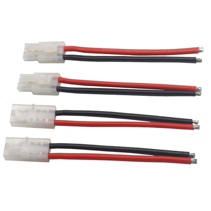 8-Pair Connector Adapter, 14AWG Silicone Wire, 10cm | For RC car LiPo battery connectors, compatible with FPV truck, boat charger, and battery adapters