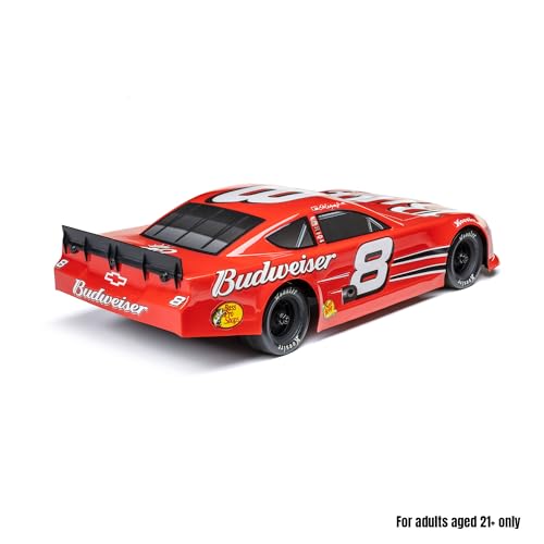 Losi 1/12 RC Racecar Dale Earnhardt Jr. No. 8 2025 Budweiser Chevrolet ZL1 2S AWD On-Road Asphalt Late Model (Battery & Charger Included), Red, LOS-3104T2 - color: Green