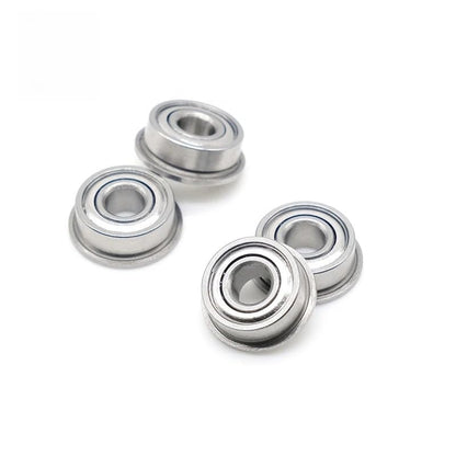 MF104ZZ Flange Bearing 4x10x4 mm ABEC-7 (10 PCS) Miniature Flanged MF104 Z ZZ Ball Bearings - size: MF104ZZ 4x10x4