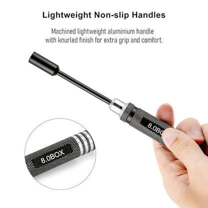 10 Pack RC Hex Driver Tool Kit Hexagon Screw Drivers & Nut Drivers Set 1.5mm 2.0mm 2.5mm 3.0mm Hex Driver 4.0mm 5.5mm 7mm 8mm Nut Driver Cross Wrench RC Tools