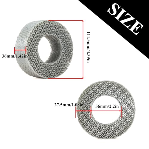 Supersoft 1.9" Tires Insert 3D Printing TPU Tire Filler Waterproof fit 118-122mm Wheel Tires 1/10 RC Crawler TRX4 SCX10 Capra H10 (Soft) - color: Soft