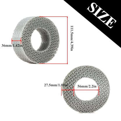 Supersoft 1.9" Tires Insert 3D Printing TPU Tire Filler Waterproof fit 118-122mm Wheel Tires 1/10 RC Crawler TRX4 SCX10 Capra H10 (Soft) - color: Soft