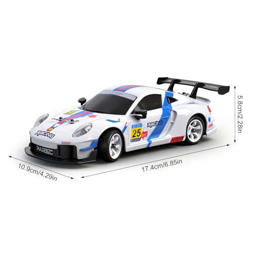 WLtoys 284191 RC Drift Cars, 1:28 Scale 4WD RTR High Speed 30KPH Racing Car | Drifting Car with LED Light and Gyroscope, Professional Chassi, Independent suspension, 2.4G RC Car with Dedicated Drift Tire