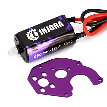INJORA 050 Pro 50T High Torque Brushed Motor with Mount for SCX24 - size: Motor without Heat Sink