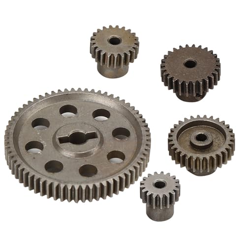 Acouto Tt02 Differential Main Metal Spur Gear Metal Rc Reifen 1/10 Differential Main Metal Spur Gear 64T 17T 21T 26T Gear Rc Part for 1/10 Truck 94111