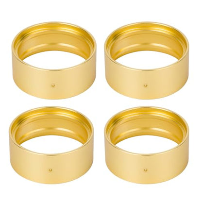 RCQQPS 1.9" Brass Coating Internal Beadlock Ring Clamp Ring 94g Heavy Metal Wheel Counterweight Fits 1.9 Wheel Rim for 1/10 TRX4 TRX6 Axial SCX10 I II III Pro Redcat GEN7 GEN8 RC Crawler Car (4PCS) - size: 4PCS