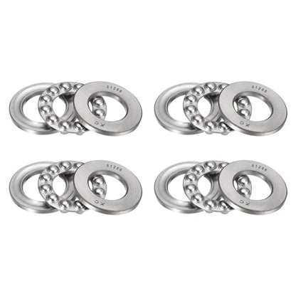 Thrust Ball Bearings, 4pcs 51206 Plane Axial Ball Bearing 3-in-1, 30mm x 52mm x 16mm Chrome Steel ABEC3 Single Row Roller - size: 51206 30mm x 52mm x 16mm