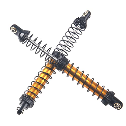 4Pcs ShareGoo Metal Shock Absorber 70/80/90/100/110/120mm Damper Compatible with Tamiya CC01 Traxxas TRX4 Axial SCX10 D90 D110 RR10 1/10 RC Crawler Car (120mm Hole Distance) - size: 120mm Hole Distance