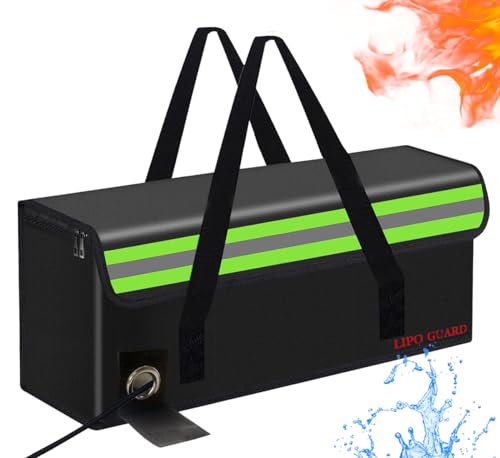 Lipo Battery Safe Bag Large Capatity Fireproof Bag for Ebike Lipo Battery Other Batteries Storage Charging Transport Home Office Travel Safe Storage Pouch - size: 490*150*180mm