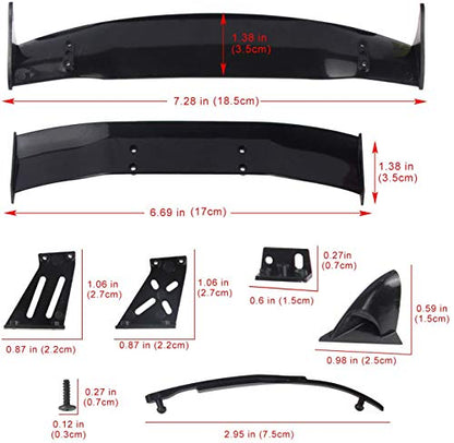 Coolplay® 1/10 RC Car Body Wing Spoiler Body Shell Rear Spoiler Tail Wing Side Mirror Toy Vehicles Parts