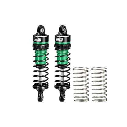 GPM Aluminum Front Shock Absorbers 62mm (2PCS) for Arrma 1/16 Mini Kraton 3S Oil Filled RC Shocks Upgrade Replacement Parts (Green) - color: Green