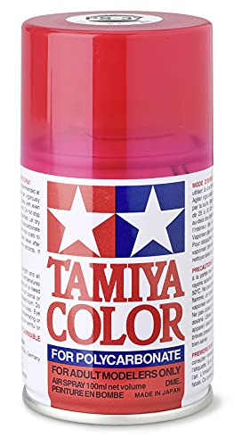 Tamiya Polycarbonate PS-37 Translucent Red Spray 100 ml TAM86037 Lacquer Primers & Paints