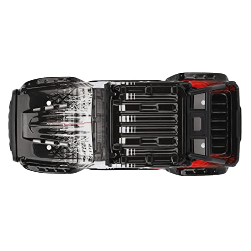 SCYe Body SCY 16103PRO 1/16 Careshell Car Body Cover, Compatible with SCY 16103PRO 1/16 Car, PVCPAl, Car Body, Black Color, Accurate Size 1/18 Body (Red) - color: Red