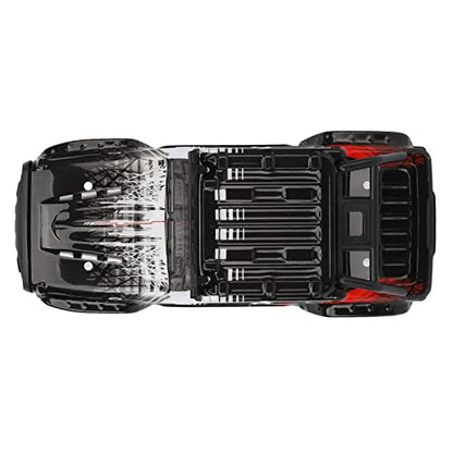 SCYe Body SCY 16103PRO 1/16 Careshell Car Body Cover, Compatible with SCY 16103PRO 1/16 Car, PVCPAl, Car Body, Black Color, Accurate Size 1/18 Body (Red) - color: Red
