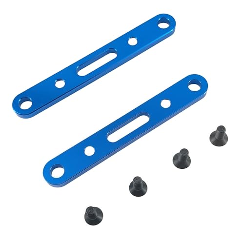 Suspension Arm Mount Set for ARRMA Mojave 4X4 4S BLX RC Truck (Blue) | Aluminum Alloy,Front,Rear,1/8 Scale,ARA320589 Compatible,ARA320590 Compatible,CNC Machined,High Strength,Precision Fit - color: Blue