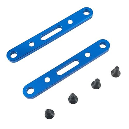 Suspension Arm Mount Set for ARRMA Mojave 4X4 4S BLX RC Truck (Blue) | Aluminum Alloy,Front,Rear,1/8 Scale,ARA320589 Compatible,ARA320590 Compatible,CNC Machined,High Strength,Precision Fit - color: Blue