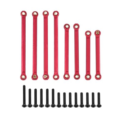 RC Car Parts Compatible with Traxxas for TRX4M 1/18 RC Crawler Car Upgrades Parts Accessories 8Pcs Metal Suspension Link Suspension Link 9749