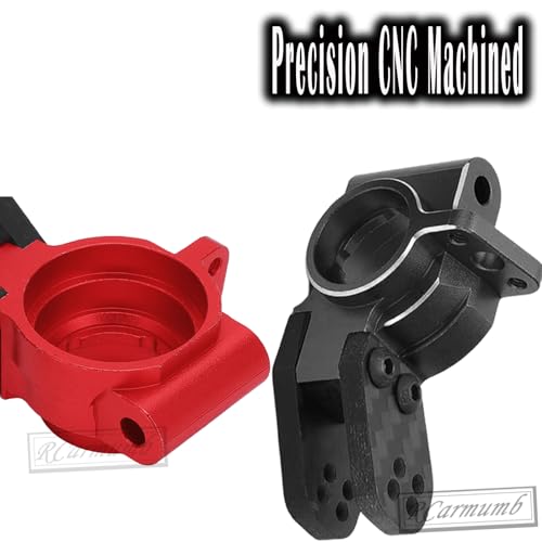 RC Upgrades Part for 1/8 Typhon/Talion 6S BLX,1/7 Felony/Mojave/Infraction/Limitless 6S BLX,Alloy Front Knuckles Steering Blocks &Rear Hub Stub Axle Carriers,Red - color: Red