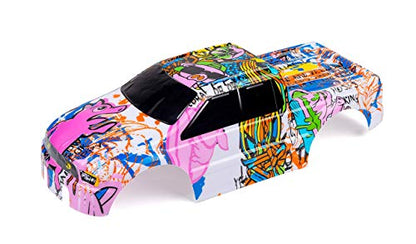 SummitLink Custom Body Compatible for T/E Maxx Shell Cover E-Maxx 1/10 Scale RC Car (Truck not Included) (Graffiti Pink Pig) - style: Graffiti Pink Pig